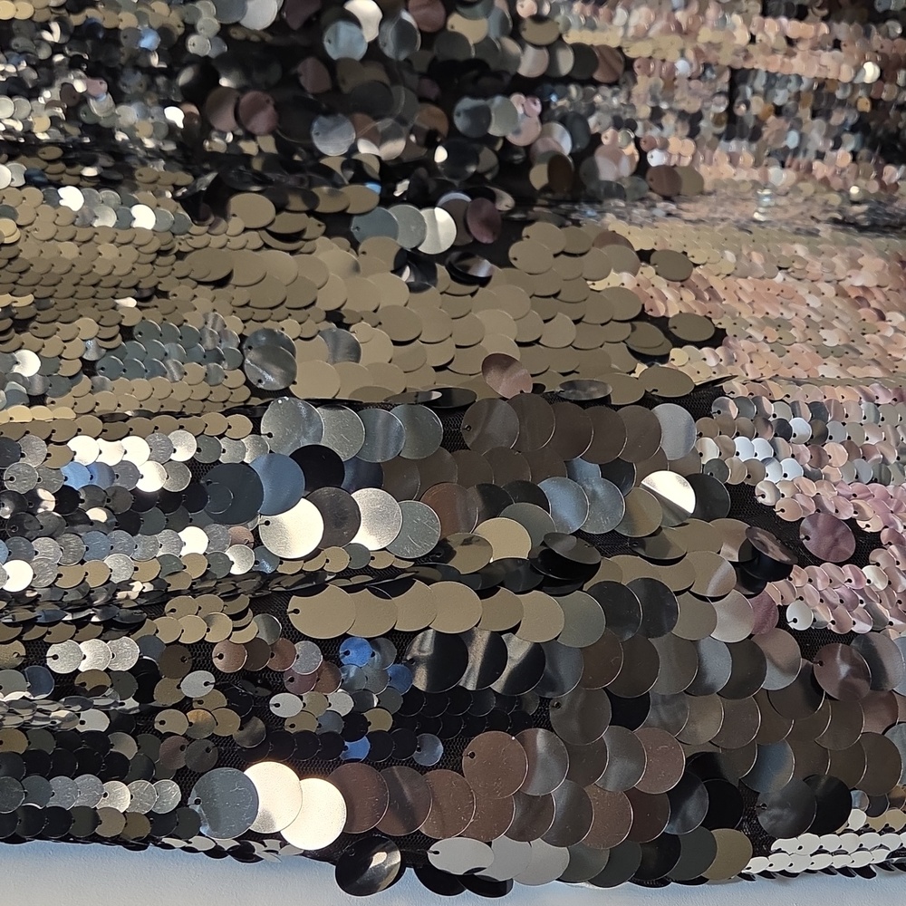 Nwt 14 Size Avec Les Filles Silver Sequin Midi Dress - Picture 16 of 16